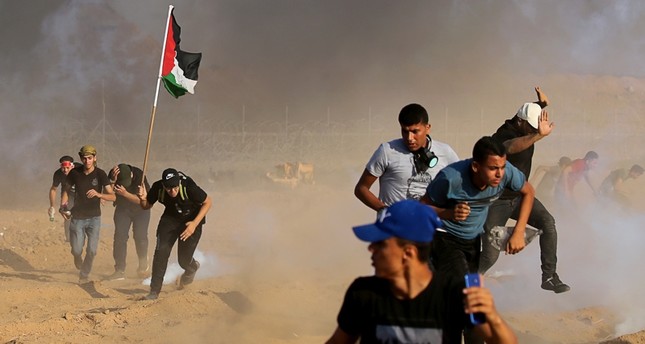 إصابة 122 فلسطينيا بينهم 50 بالرصاص شرقي غزة