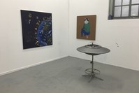 Kubilay Mert Uralu2019s pieces at this yearu2019s event include a number of paintings and a UFO sculpture that referrs to his subconscious and childhood memories. 