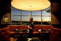 Tables sit empty during dinnertime at Rocket City Tavern near numerous federal agencies in Huntsville, Alabama, U.S., Jan. 9, 2019.
