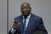 Former Ivory Coast President Laurent Gbagbo appears before the International Criminal Court in The Hague, Netherlands, Jan. 15, 2019 (Reuters Photo)