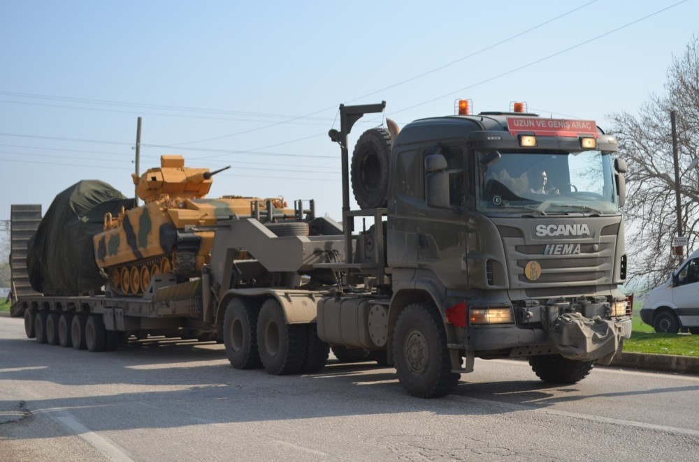 Tanks were being deployed to Hatay province near Syrian border for imminent operation to PYD-held Afrin. 
