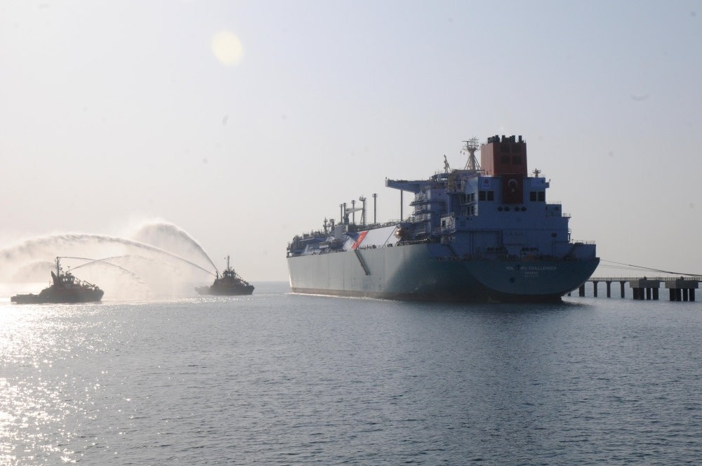 Turkey's second floating storage unit (FSRU) with a daily output capacity of 20 million cubic meters started operations at a port in Du00f6rtyol, Hatay on the Mediterranean in February.