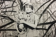 Beyza Boynudelik, 2019, Habitat 1, 180x150 cm, acrylic and china ink on acid-free paper.