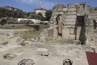 Photo shows the ongoing excavation in the 2,300 year-old site.