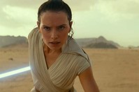 This image released by Disney/Lucasfilm shows Daisy Ridley as Rey in a scene from ,Star Wars: The Rise of Skywalker., (AP Photo)