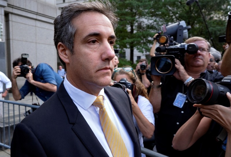 In this Aug. 21, 2018 file photo, Michael Cohen, former personal lawyer to President Donald Trump, leaves federal court after reaching a plea agreement in New York. (AP Photo)