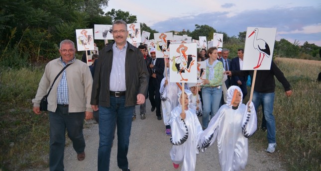 بدء فعاليات مهرجان اللقلق الدولي الرابع عشر بمدينة بورصة غربي تركيا