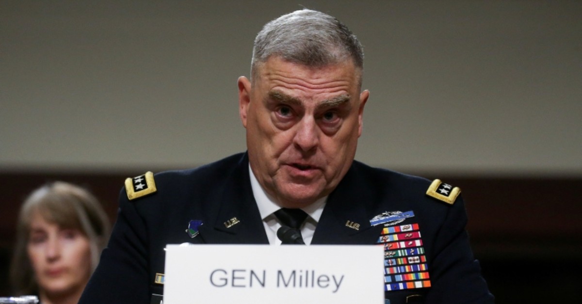 U.S. Army Gen. Mark Milley testifies before a Senate Armed Services Committee hearing on his nomination to be chairman of the Joint Chiefs of Staff on Capitol Hill in Washington, U.S., July 11, 2019. (Reuters Photo)