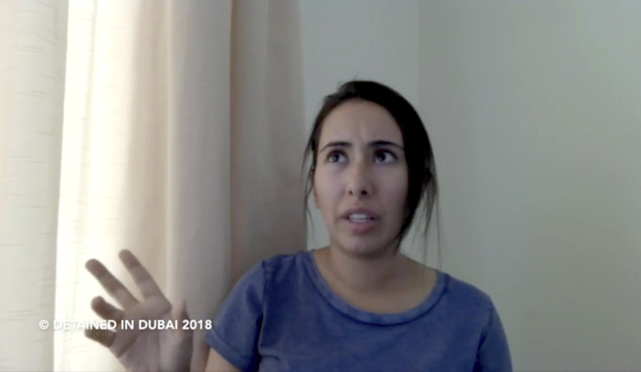  This undated image from video provided by Detained in Dubai shows Sheikha Latifa bint Mohammed Al Maktoum. (AP Photo)