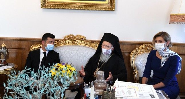 الرئيس الأوكراني يلتقي بطريرك الروم الأرثوذكس بإسطنبول