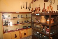 There are antique items like clothing, agricultural instruments, and weaving products at the museum. (AA Photo)