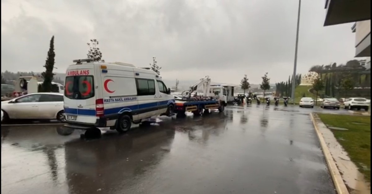 The ambulance was impounded by the Istanbul police on Wednesday. (Photo by Yunus Emre Kavak)