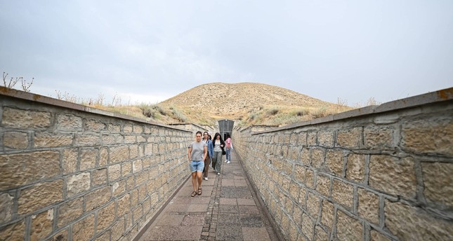 مدينة غورديون الأثرية في قضاء بولاتلي في أنقرة يمتد تاريخ الاستيطان البشري فيها إلى 2500 عام قبل الميلاد صورة: الأناضول