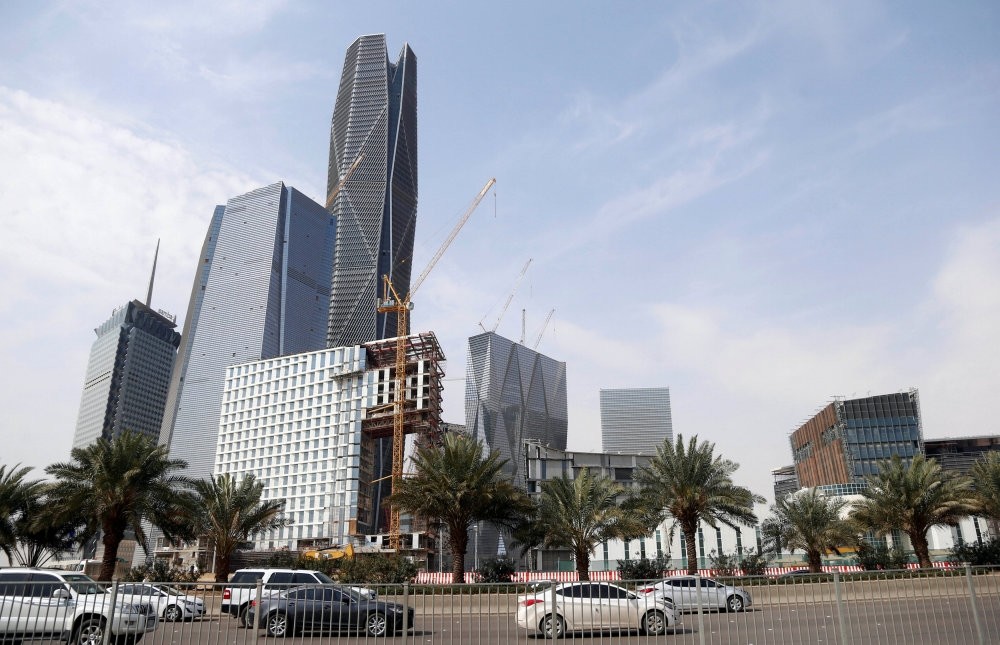 The King Abdullah Financial District north of Riyadh, Saudi Arabia,.