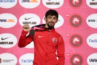 التركي كرم كمال يفوز بالميدالية الذهبية لوزن 60 كغ ببطولة أوروبا للمصارعة الرومانية