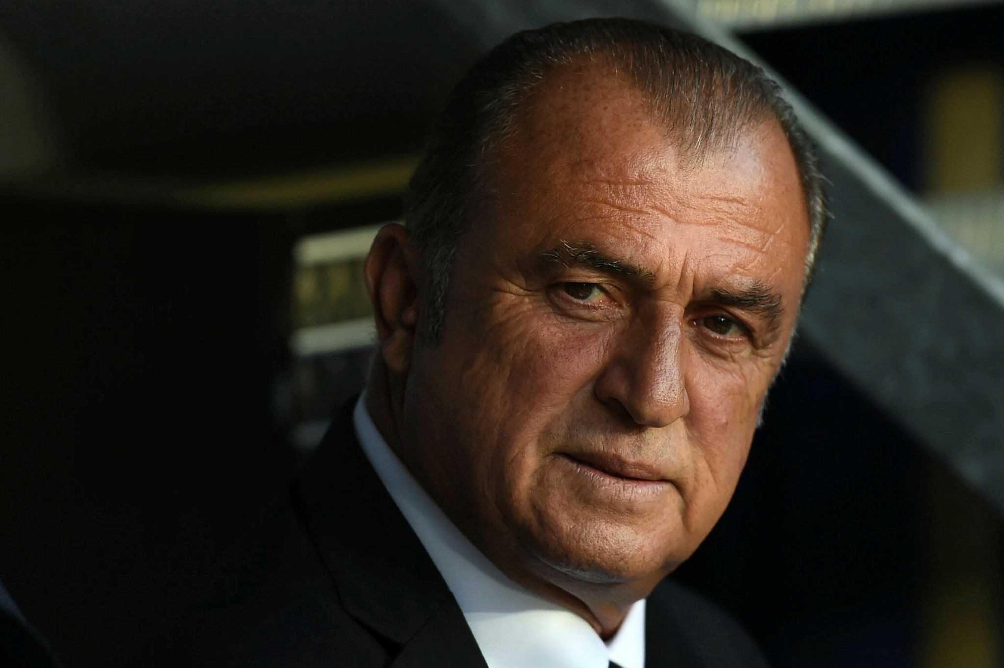 This file photo taken on June 17, 2016 shows Fatih Terim looking on during the Euro 2016 group D football match between Spain and Turkey at the Allianz Riviera stadium in Nice. (AFP Photo)