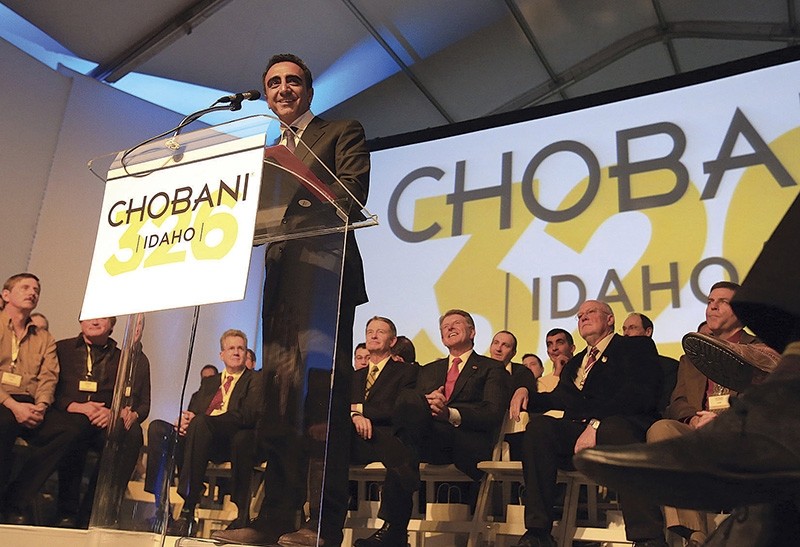 Chobani CEO Hamdi Ulukaya speaks during the grand opening of the company's new plant in Twin Falls, Idaho on Dec. 17, 2012. (AP Photo)
