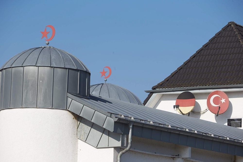 The roof of a mosque in Fuerthen, western Germany, Feb. 15, 2017.