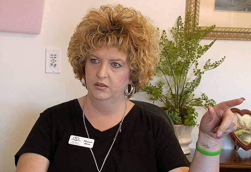 Megan Hess, owner of Donor Services, is pictured during an interview in Montrose, Colorado, U.S., May 23, 2016 in this still image from video (Reuters Photo)