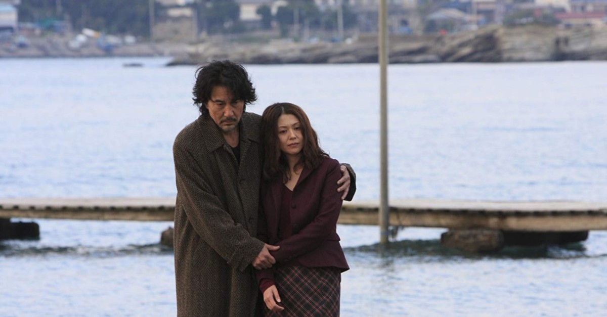 Koji Yakusho (L) and Kyoko Koizumi in Kurosawau2019s film u201cTokyo Sonatau201d (2008).