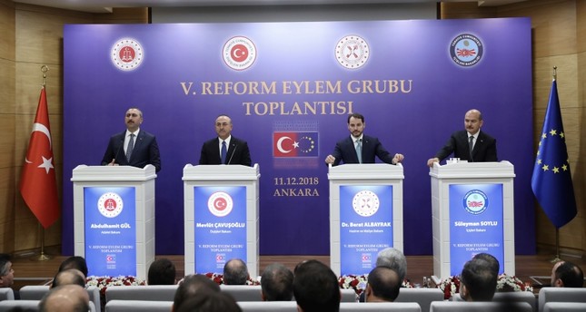 وزراء أتراك يدعون لتسريع تحديث الاتحاد الجمركي مع الاتحاد الأوروبي