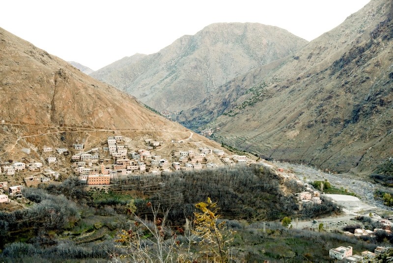 A general view of Imlil, a village nearby popular trekking area in the Atlas mountains where Maren Ueland from Norway and Louisa Vesterager Jespersen from Denmark were found killed, in Morocco, Dec. 20, 2018. (NTB Scanpix/Terje Bendiksby via Reuters)