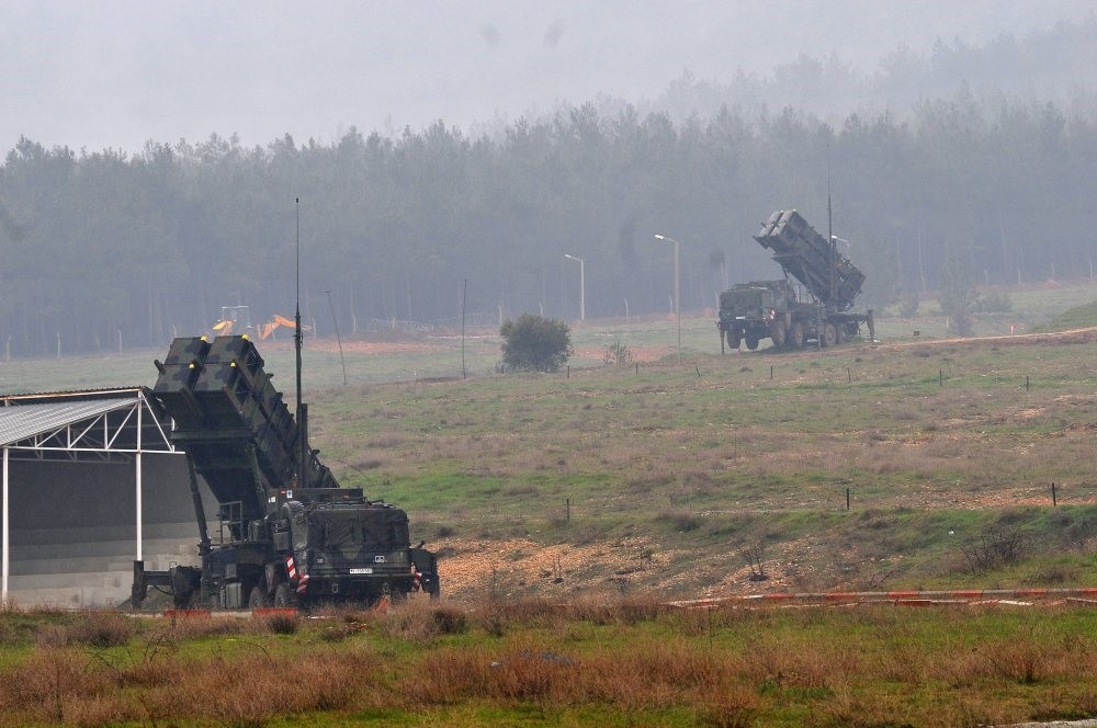 Patriot missile systems stationed in southern Turkey's Kahramanmarau015f province, Feb. 23, 2013.