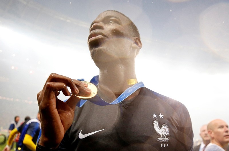 France's Paul Pogba celebrates winning the World Cup (Reuters Photo)