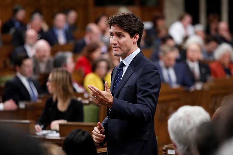 Canada's Prime Minister Justin Trudeau speaks during Question Period in the House of Commons on Parliament Hill in Ottawa, Ontario, Canada, February 8, 2017 (Reuters Photo)