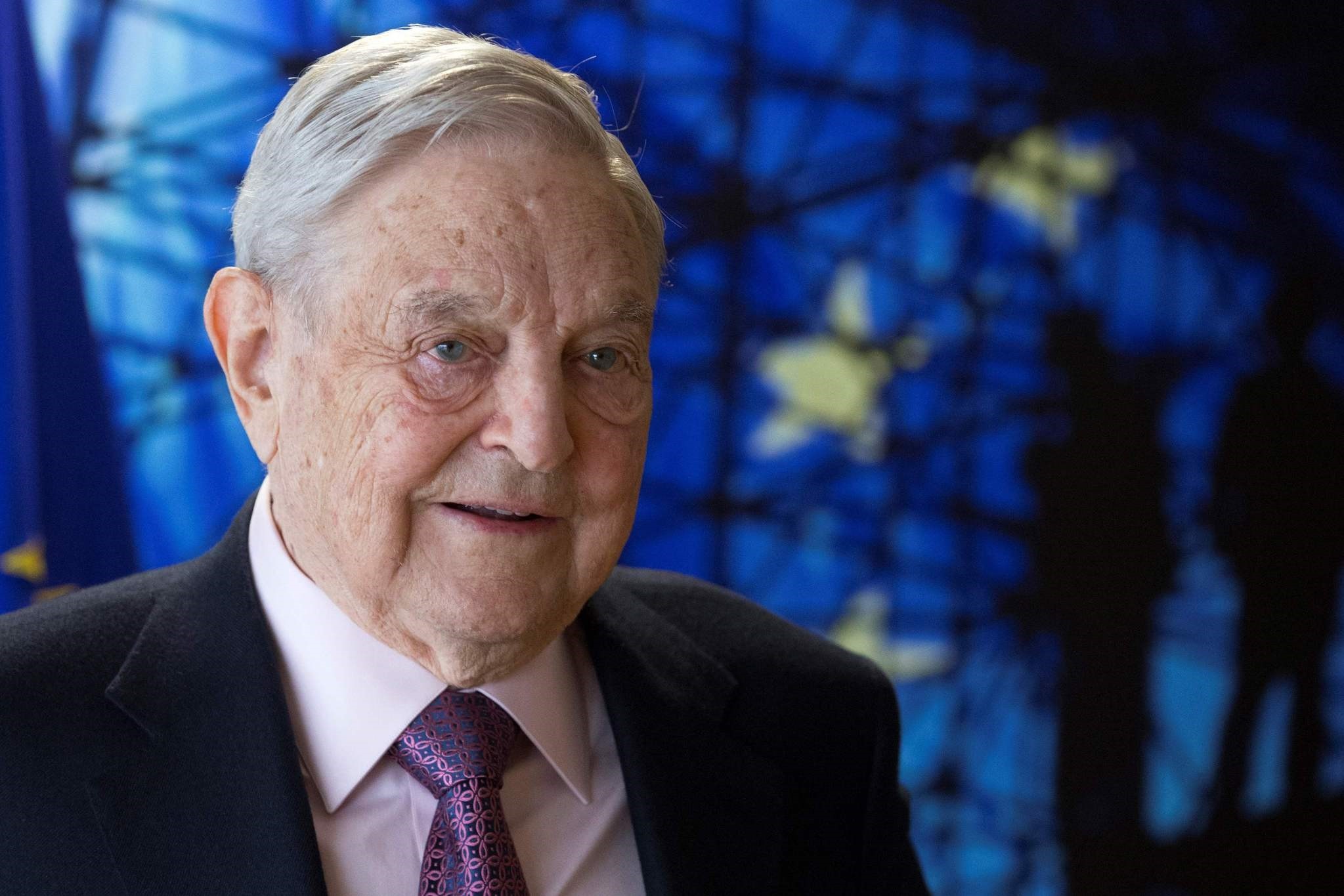 This file photo taken on April 27, 2017 shows US financier-cum-philanthropist George Soros, Founder and Chairman of the Open Society Foundations, arriving for a meeting in Brussels. (AFP Photo)