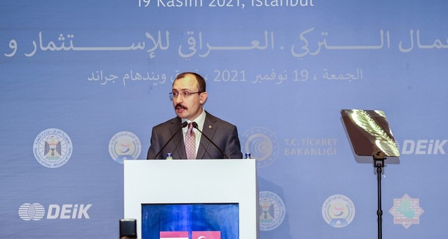 وزير التجارة التركي في منتدى الأعمال التركي العراقي للاستثمار والمقاولات/اسطنبول الأناضول