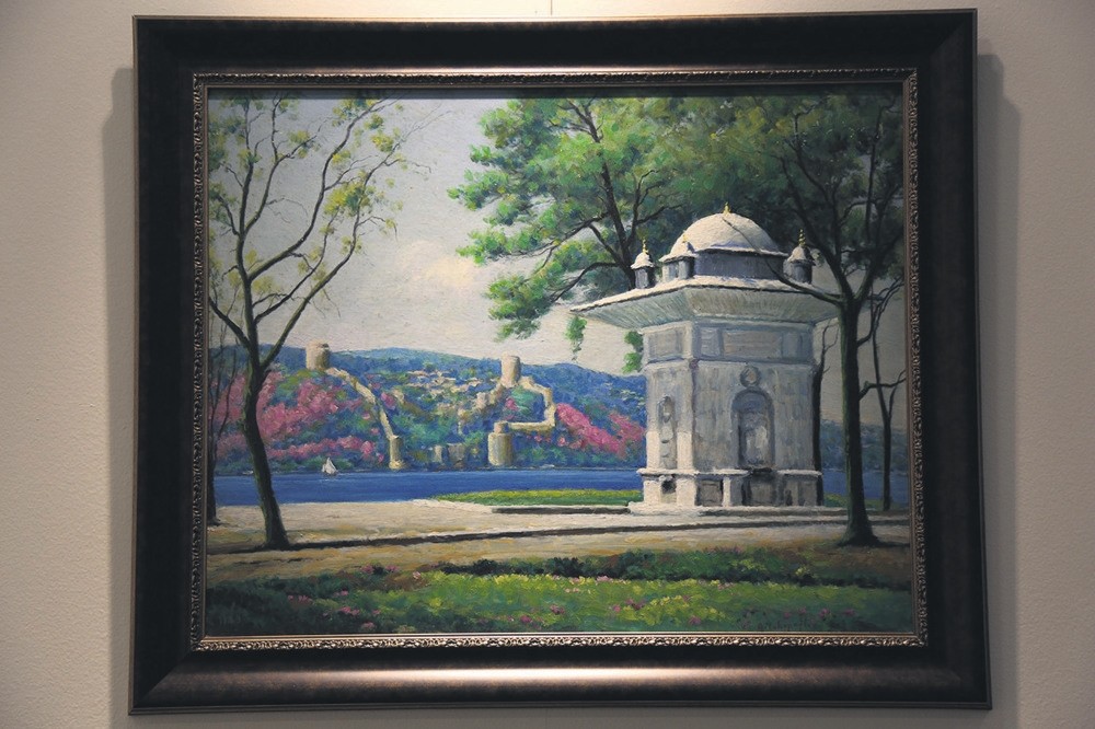 The exhibition is a unique one focusing on a certain theme; the reflections of painting on architecture.