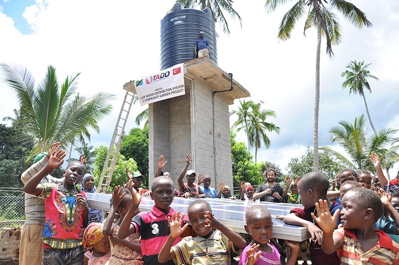 The solar water distribution system of the TADD model village in Unguja Island, Tanzania
