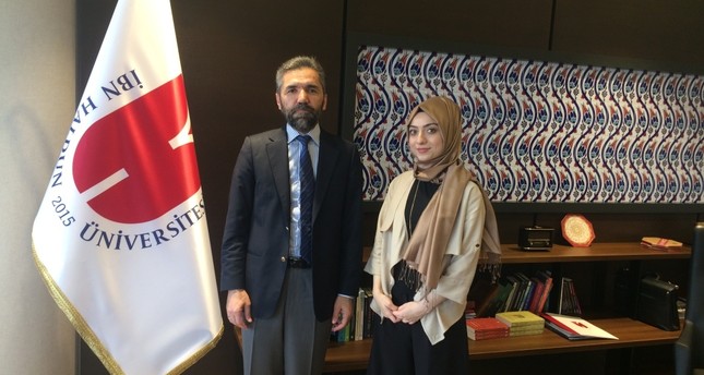 Prof. Dr. Recep Şentürk with Daily Sabah reporter Şeyma Nazlı Gürbüz