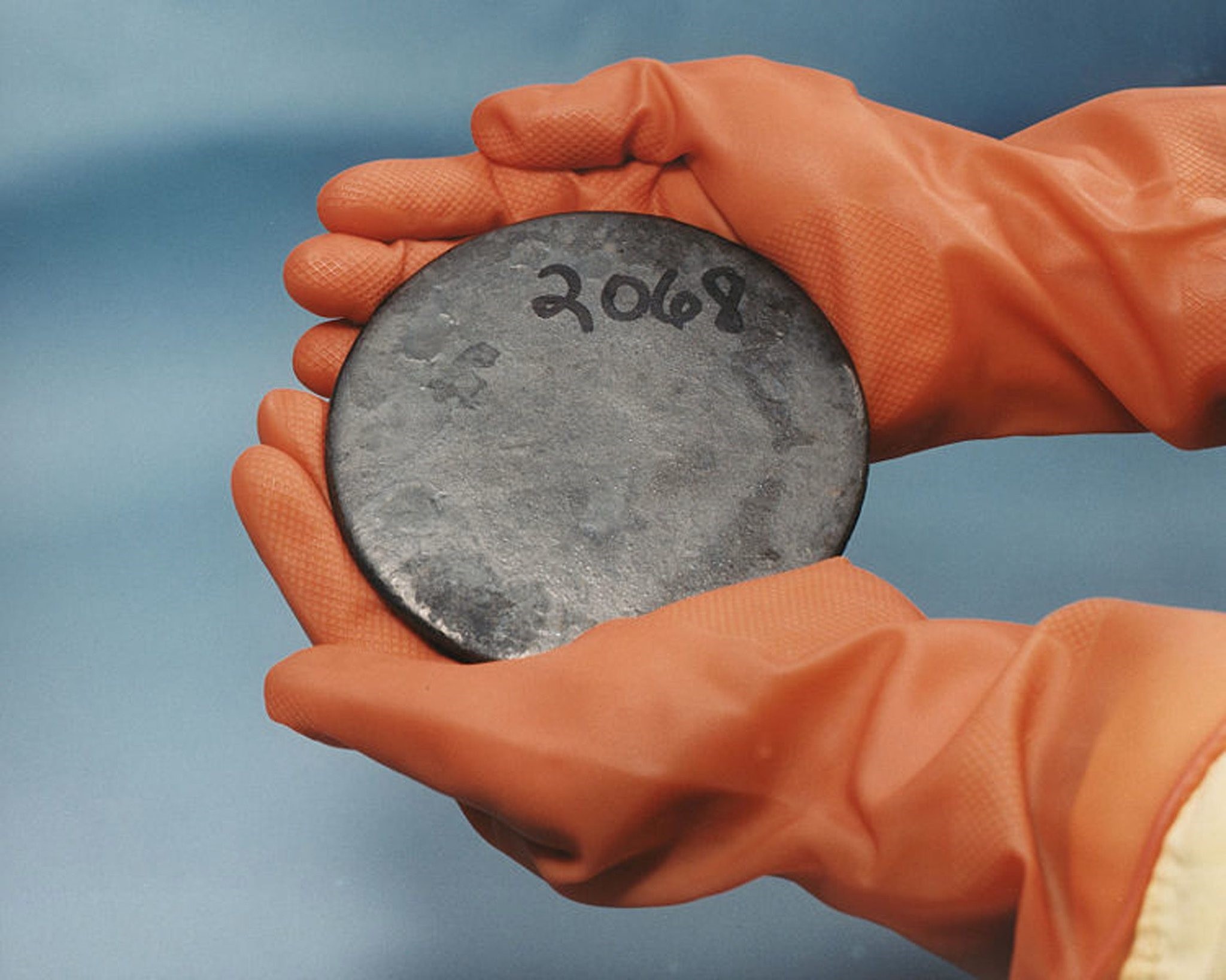Photo shows a billet of highly enriched uranium that was recovered from scrap processed at the Y-12 National Security Complex Plant. (FILE Photo)