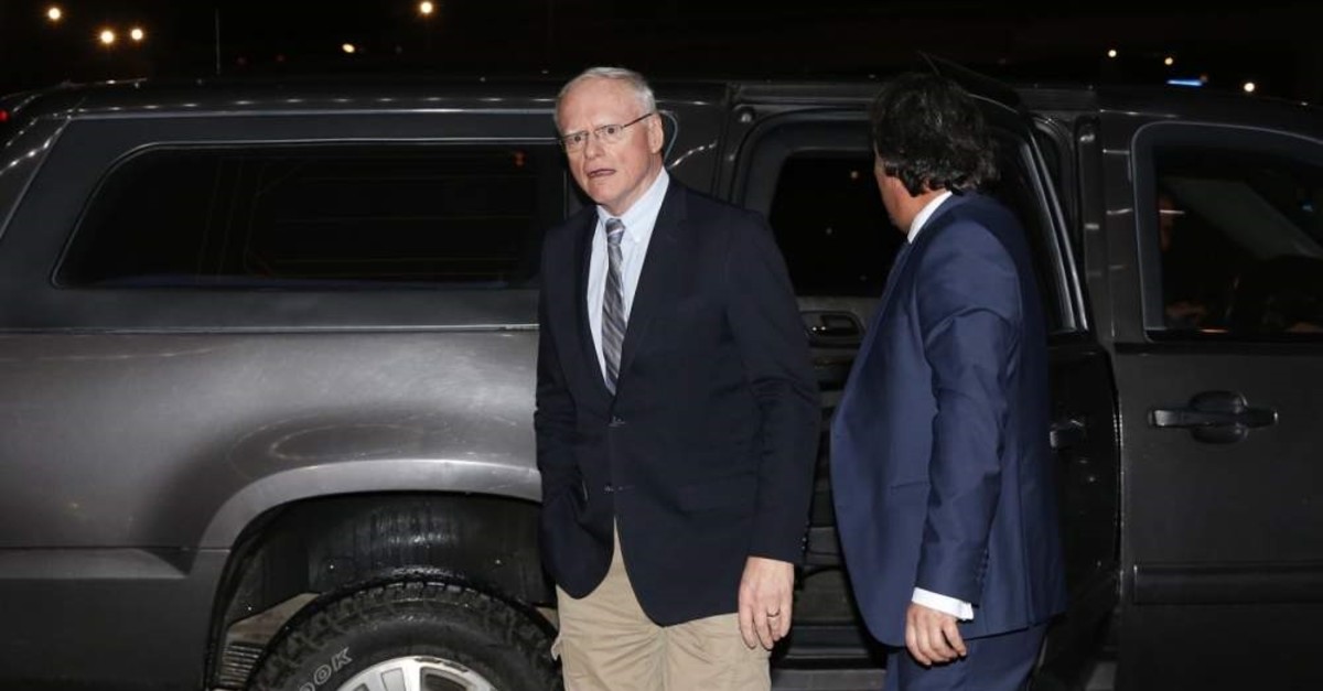 U.S. Special Envoy for Syria James Jeffrey arrives for a meeting in Ankara, Feb. 11, 2020. (AA Photo) 