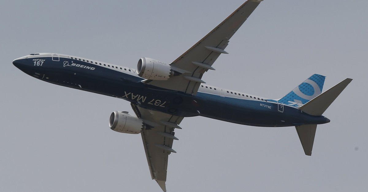 A Boing 737 MAX 9 performs his demonstration flight at Paris Air Show, in Le Bourget, east of Paris, France, Tuesday, June 20, 2017 in Paris. (AP Photo)