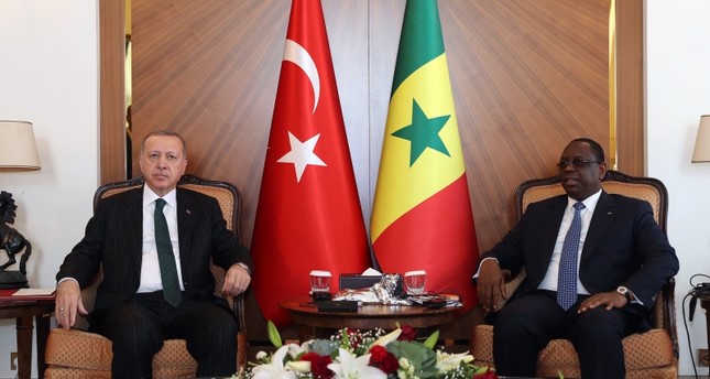 الرئيس السنغالي في استقبال الرئيس أردوغان الأناضول