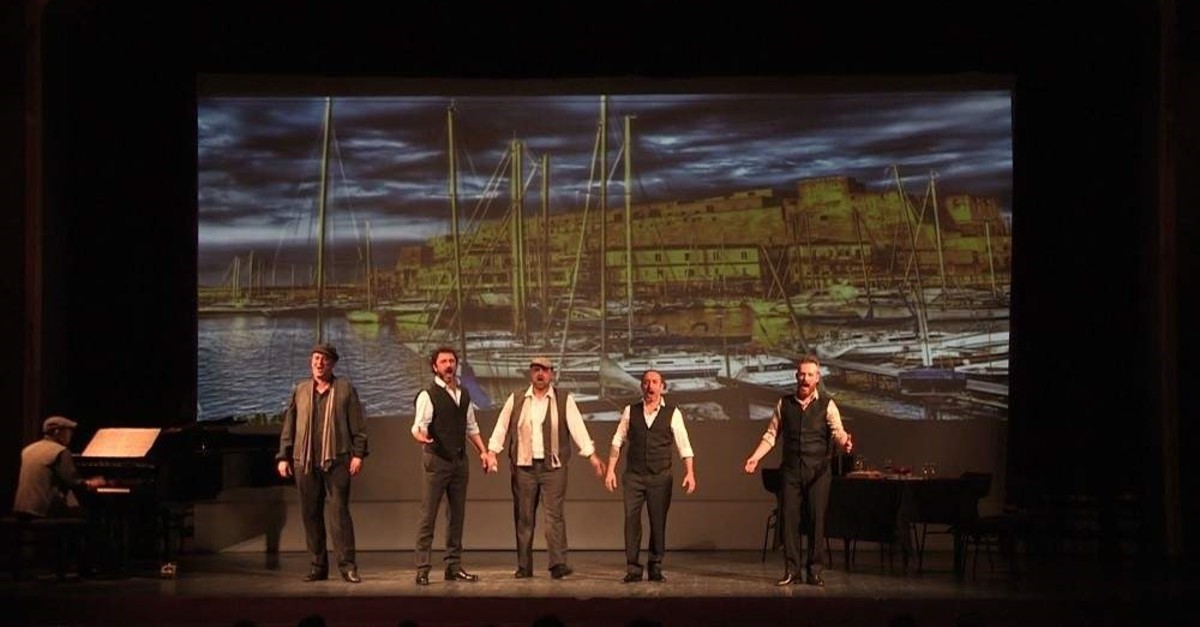 A still from a performance of the Neapolitan Concerts.