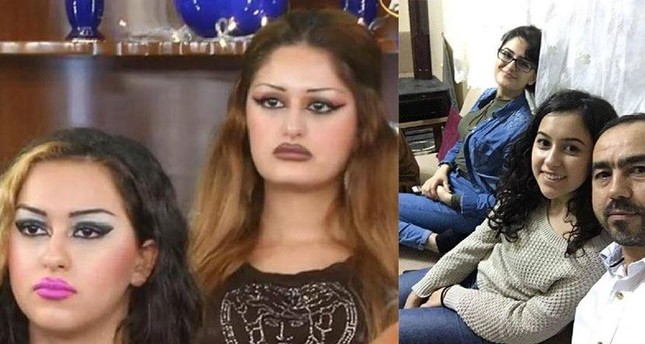 The combined photos of Elvan Koçak’s daughters who appeared on Adnan Oktar’s television program.