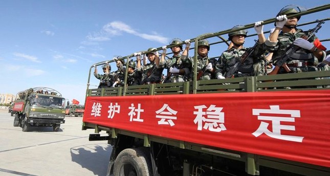 تدريبات للجيش الصيني في أقليم سنجان المسلم من الأرشيف