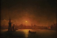 Ivan Aivazovsky, ,View of Istanbul in Moonlight.,