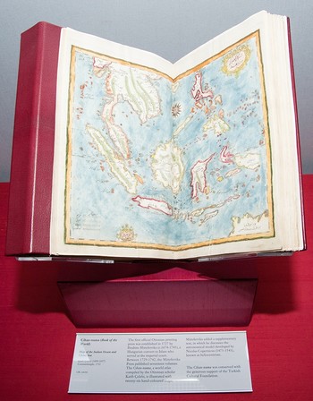 The book on display in the Chester Beatty Library in Dublin, Ireland.