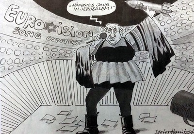 german daily fires cartoonist over critical netanyahu cartoon