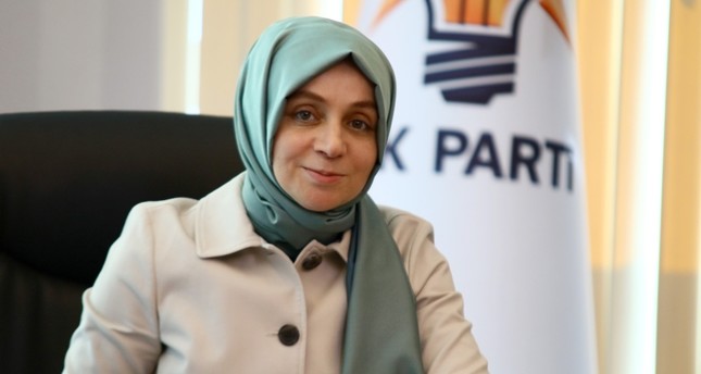 نائبة رئيس حزب العدالة والتنمية التركي الحاكم، ليلى شاهين أوسطة  İHA