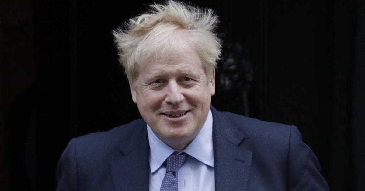 British Prime Minister Boris Johnson leaves 10 Downing Street, London, Feb. 5, 2020. (AP Photo)