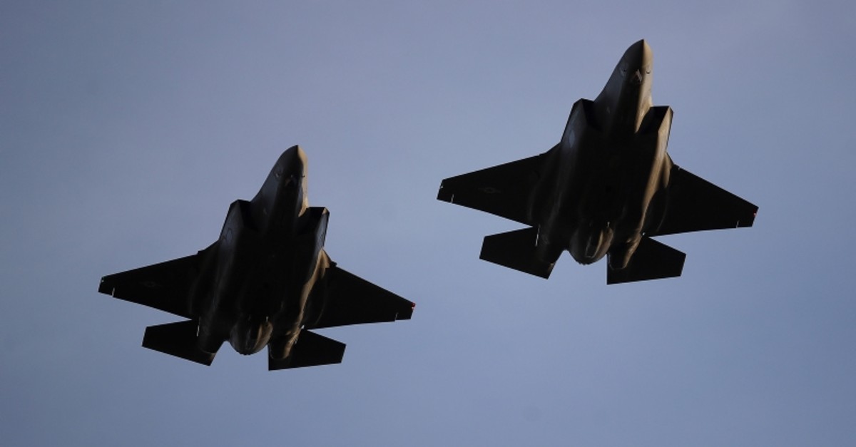 In this Nov. 1, 2018, file photo U.S. Air Force F-35 A-fighter jets from 31st Test Evaluation Squadron at Edwards AFB fly over Levi's Stadium before an NFL game between the San Francisco 49ers and the Oakland Raiders in Santa Clara, Calif. (AP Photo)