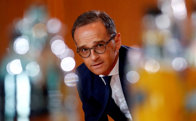 German Foreign Minister Heiko Maas at the weekly cabinet meeting in Berlin, July 18, 2018. (Reuters Photo)