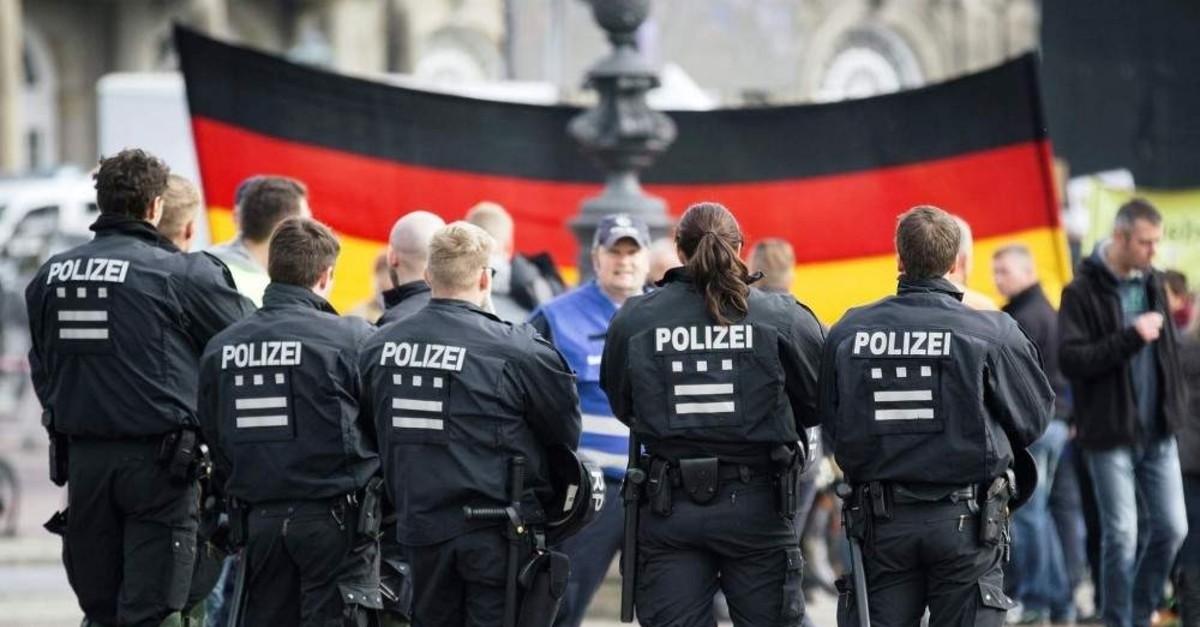 Thousands of supporters of the anti-migrant organization PEGIDA gathered to celebrate the second anniversary of the group's founding, Dresden, Oct. 16, 2016. 