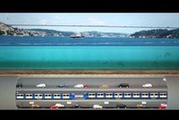 The 3-Story Grand Istanbul Tunnel will pass under the Bosporus Strait and consist of a metro line as well as a dual motorway.